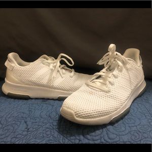 White Adidas Cloudfoam Shoes